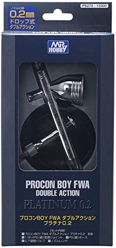 GSI Creos Procon BOY PS270 WA Platinum 0 2mm Airbrush with 10cc Cup - Image 4