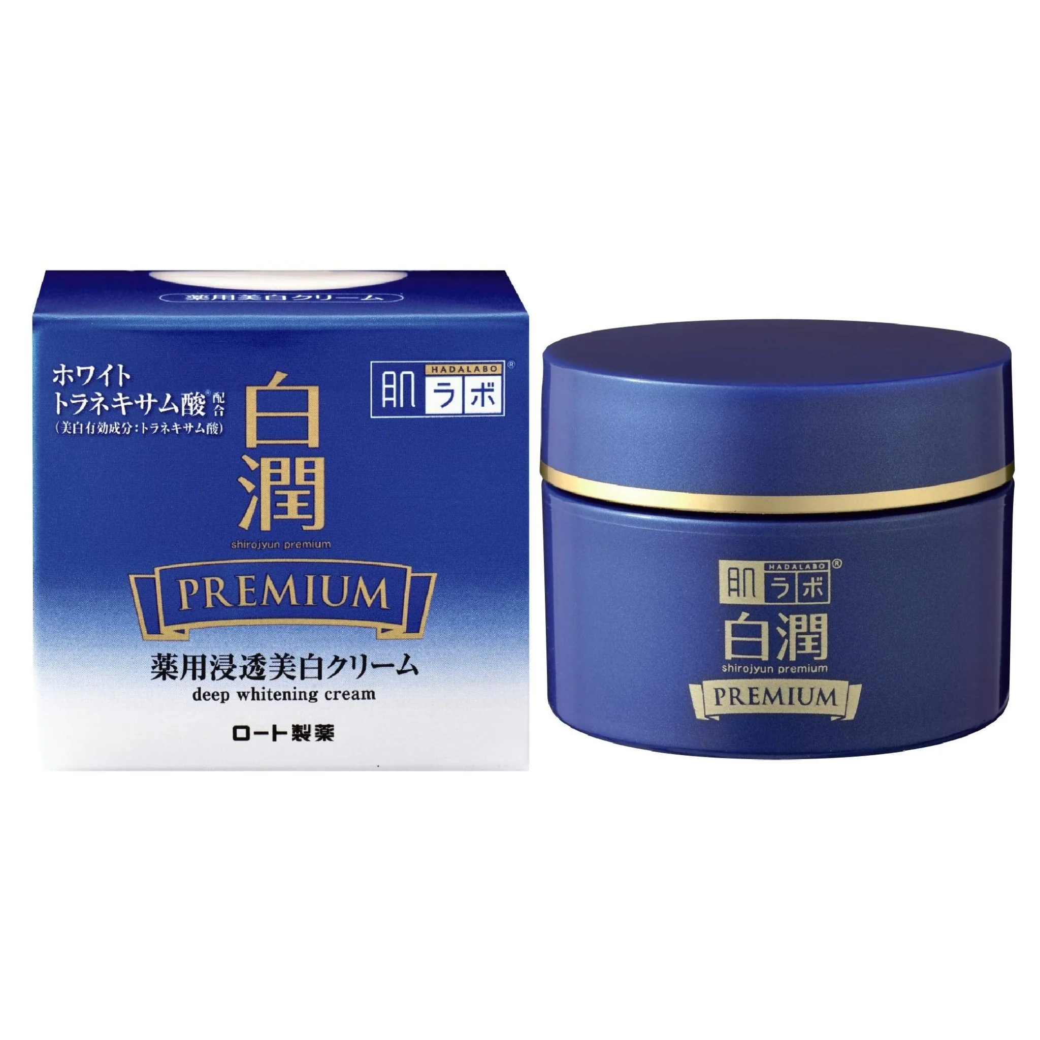Hada Labo Shirojun Premium Whitening Deep Moisturizing Cream 50g - Image 2