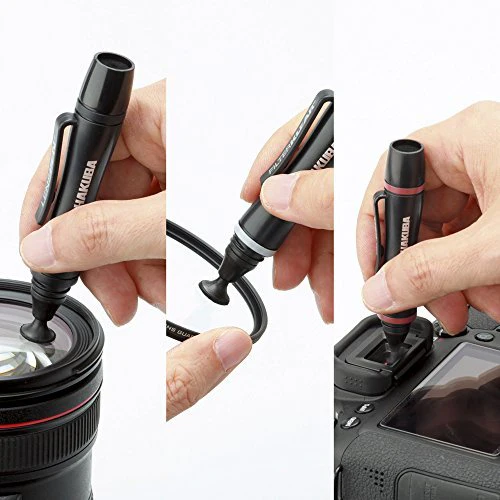 HAKUBA Maintenance Products Lens Pen Pro Kit Plus 3-Piece Set + Head Spare + Storage Fiber Cloth Black KMC-LP23BKTP - Image 3