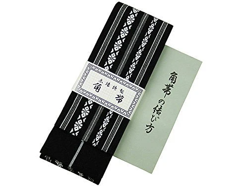 KAKU OBI Kimono Belt Cotton 100% Black