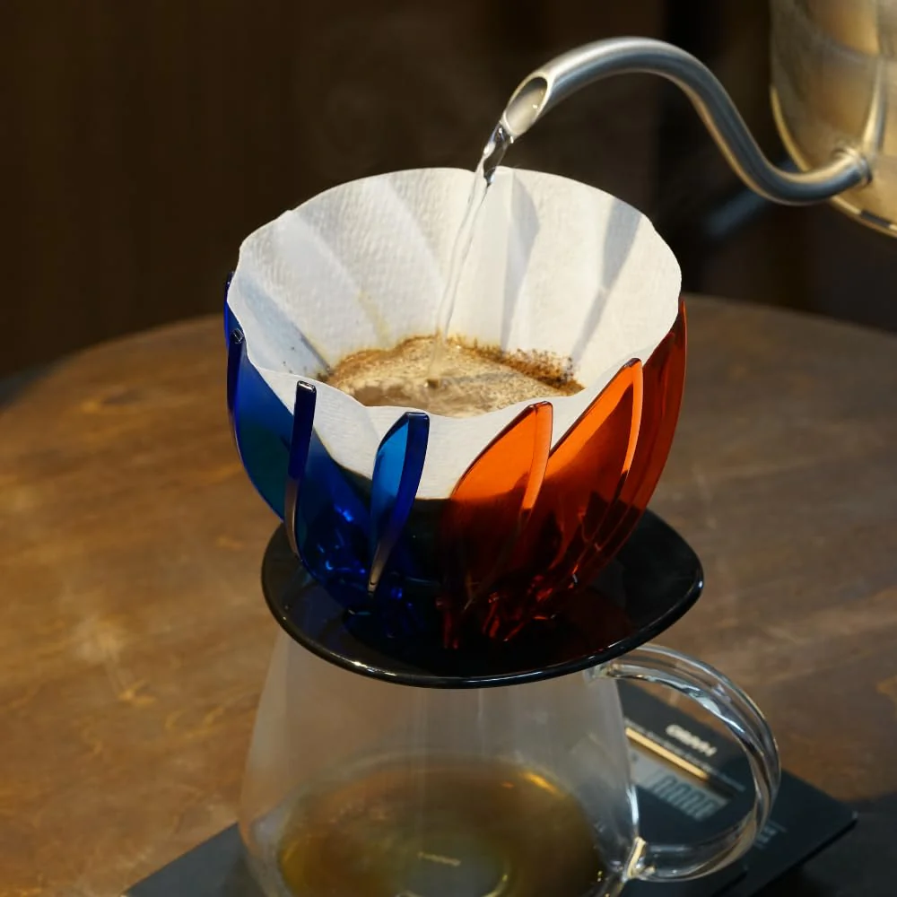 HARIO V60 Dripper SUIREN 02 Tricolor 1~4 Cups Coffee Hand Drip 2024 Limited Edition Spiral Rib VDSU-02-TRI - Image 4