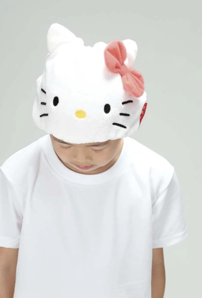 Hello Kitty Quick-Dry Hair Towel Cap for Girls - Image 2