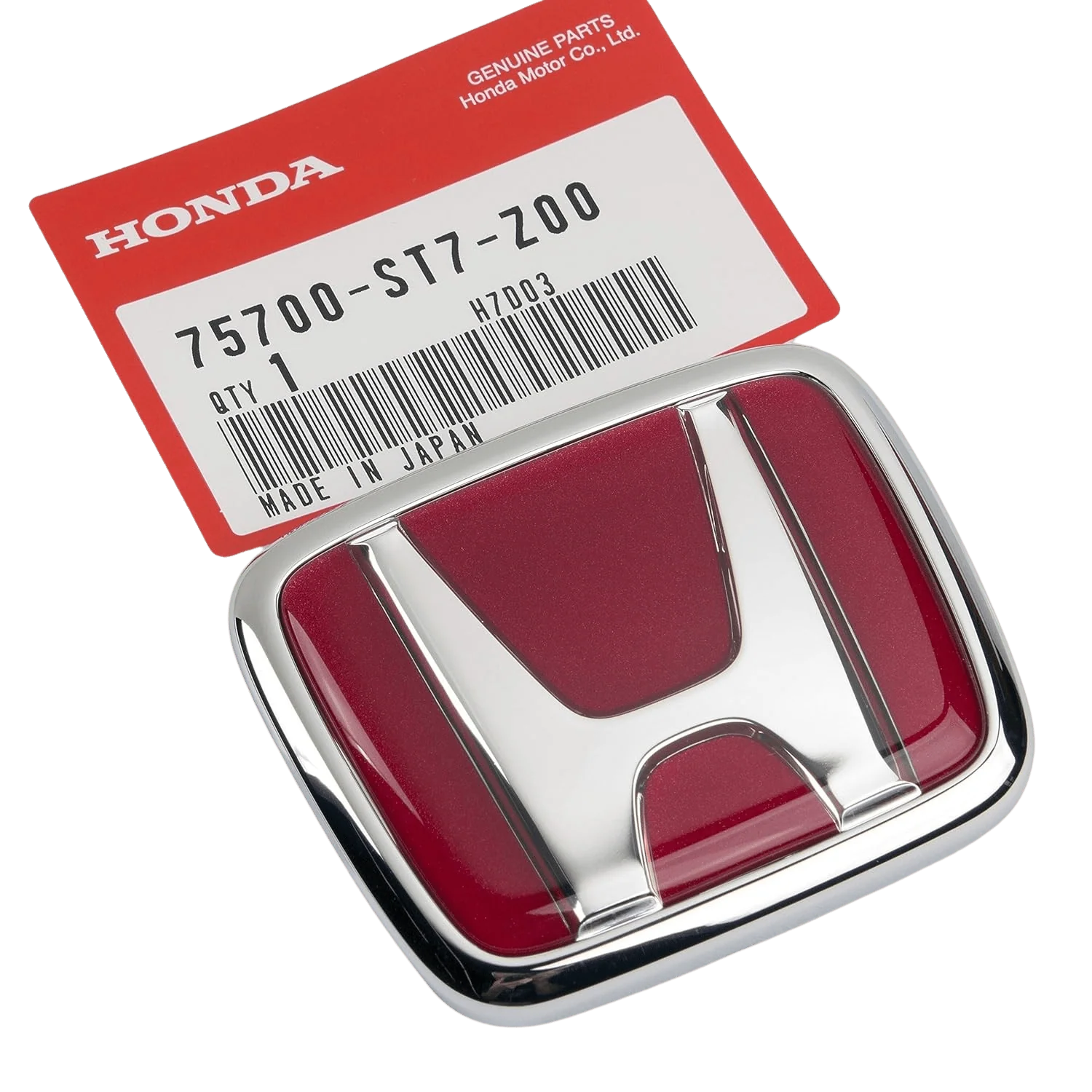 HONDA Genuine Parts Emblem Front Center (H) Part No. 75700-ST7-Z00