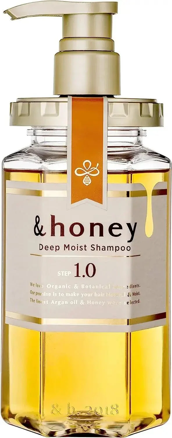 &HONEY Deep Moist 1.0 Shampoo 440ml + 2.0 Hair Treatment 445g Set - Image 2