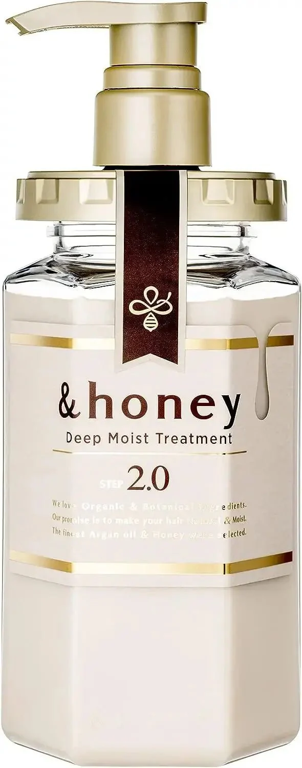 &HONEY Deep Moist 1.0 Shampoo 440ml + 2.0 Hair Treatment 445g Set - Image 3
