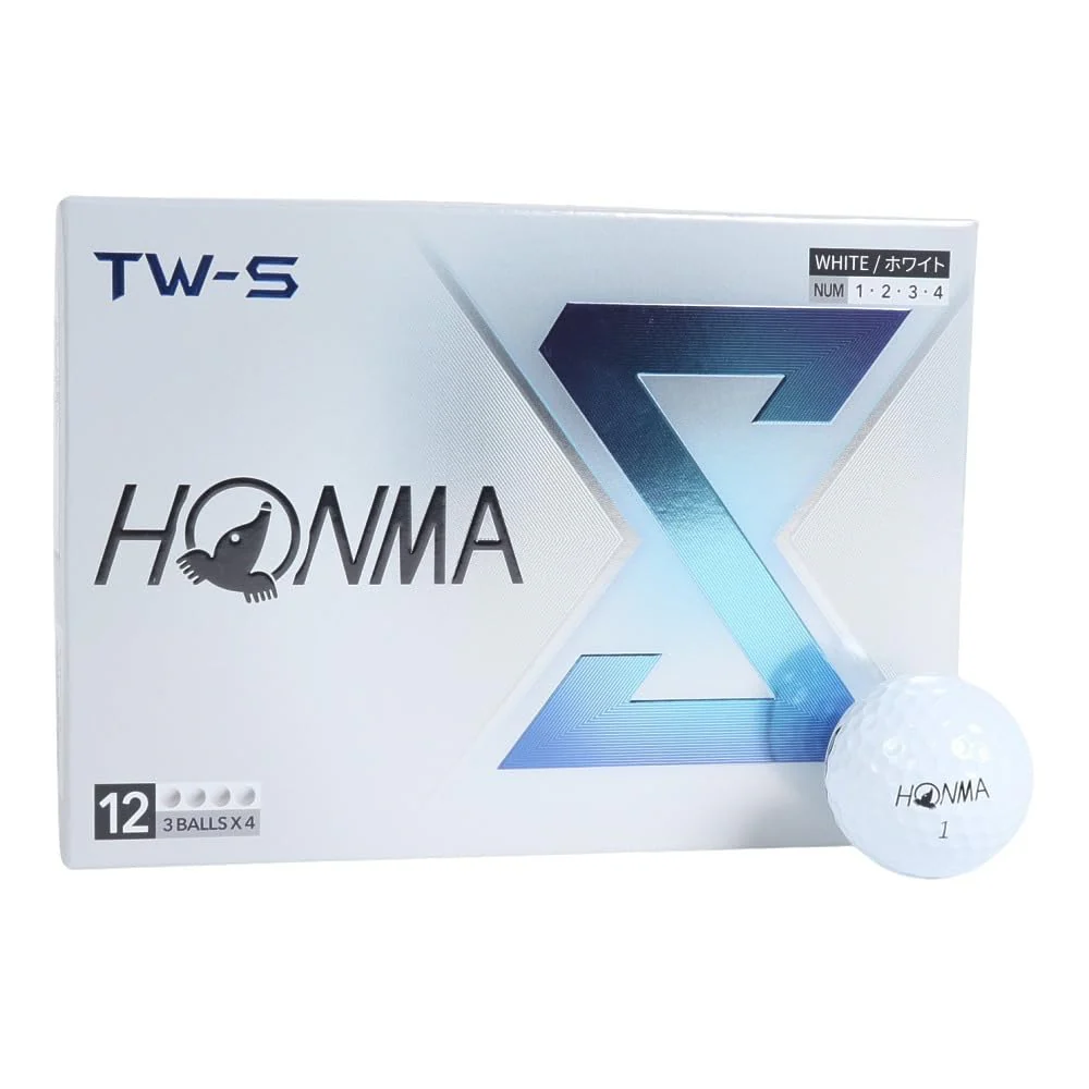 Honma Golf Ball TW-X TW-S 2024 Model White Yellow 3-Piece 1 Dozen BT2402