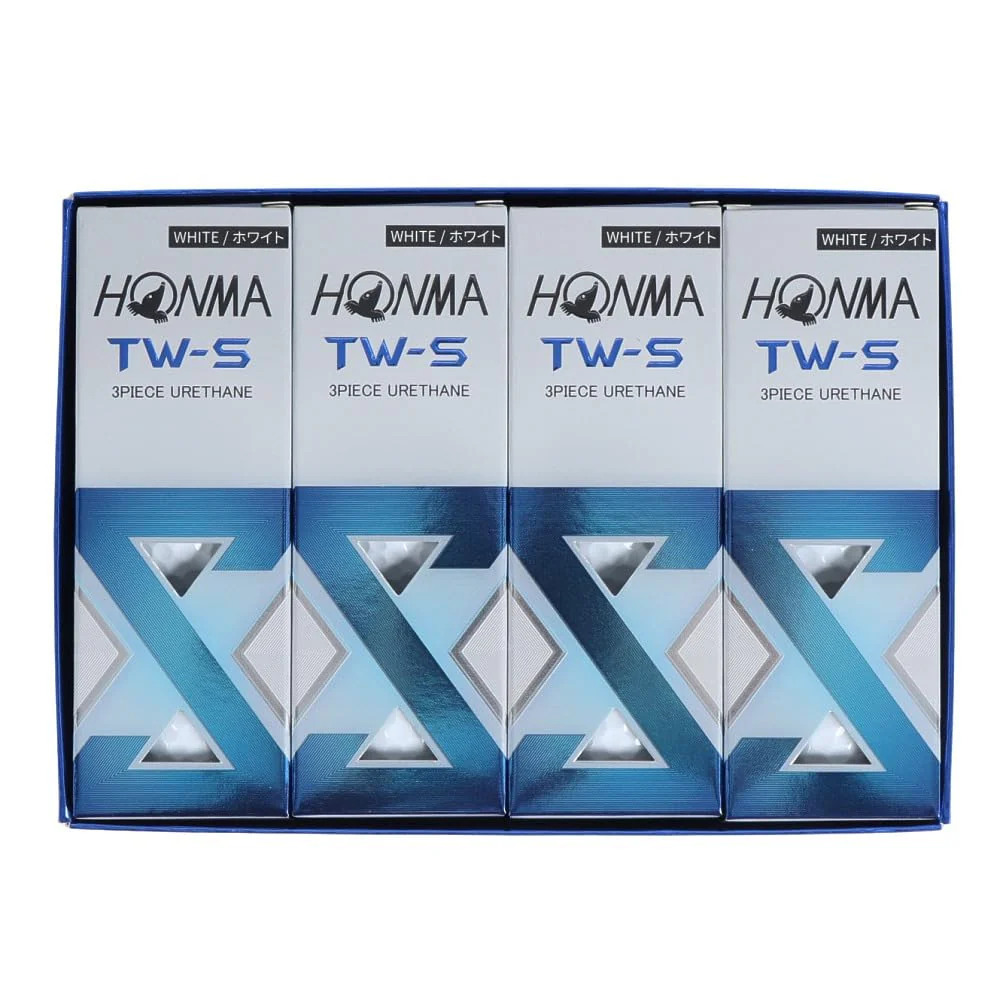 Honma Golf Ball TW-X TW-S 2024 Model White Yellow 3-Piece 1 Dozen BT2402 - Image 3