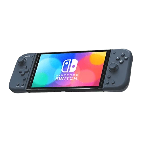 HORI Grip Controller Fit for Nintendo Switch MIDNIGHT BLUE with continuous fire & hold function