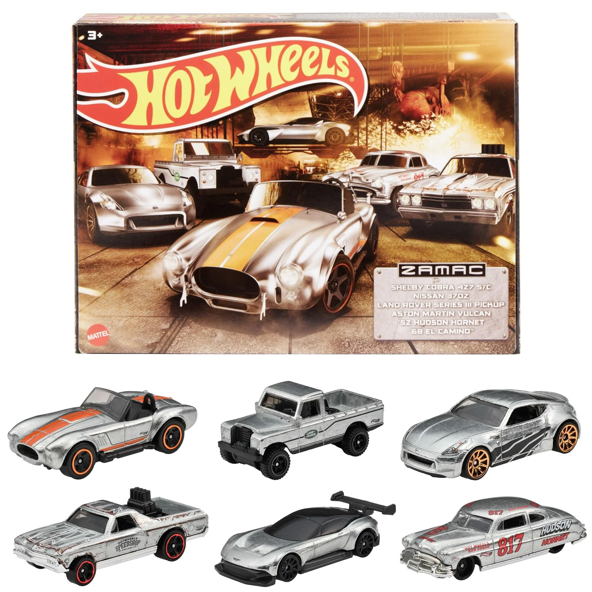 Hot Wheels Zamak Multipack 6 miniature cars HLK52