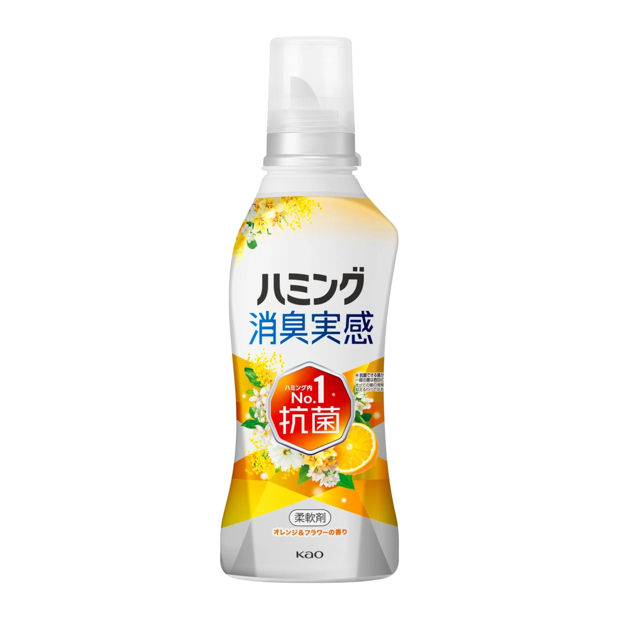 Humming Real Feel Fabric Softener Antibacterial Orange Flower Scent 510ml