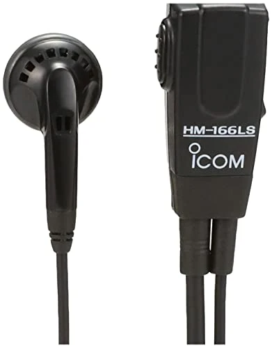 ICOM Compact Earphone Microphone (Slim L‑Type Connector) HM-166LS - Image 3