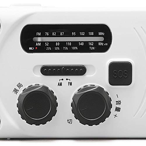 IRIS OHYAMA Radio Disaster prevention goods Small rechargeable hand crank led light JTL-29 White - Image 9