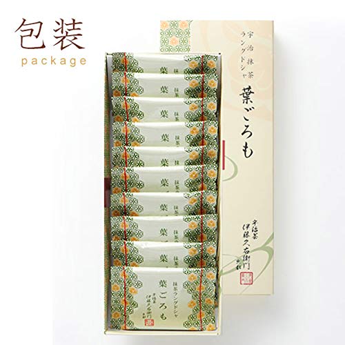 Itohkyuemon Uji Matcha Chocolate Langue de Chat Cookies 10 Pieces - Image 4