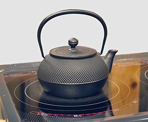 Iwachu Tetsubin Model 7 Arare IH-compatible with black firing (kama-yaki) 0.9L Nambu Tekki 11720 - Image 4