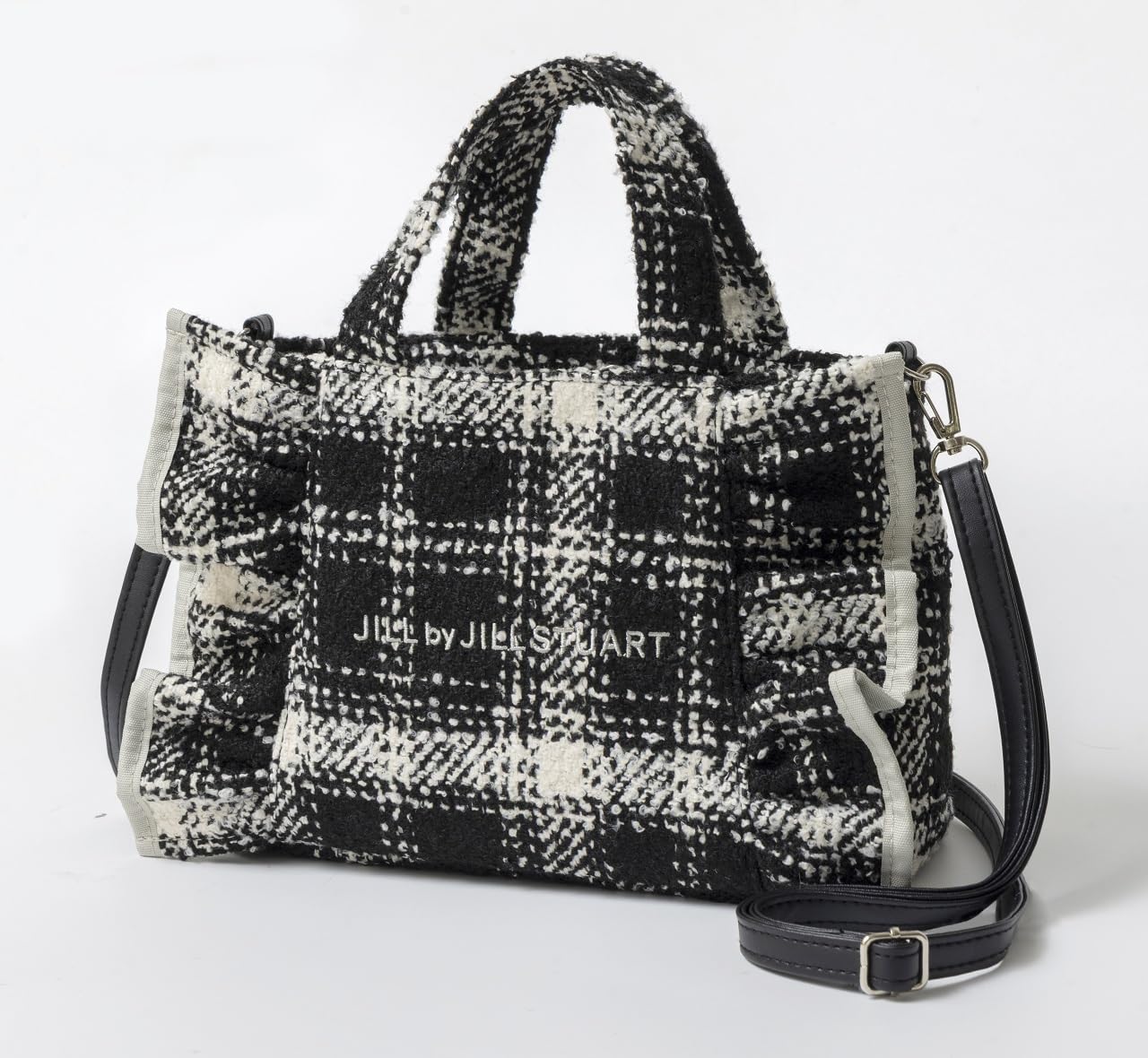 JILL by JILL STUART Tweed Frill Bag BLACK Edition (Mook Book) - Image 3
