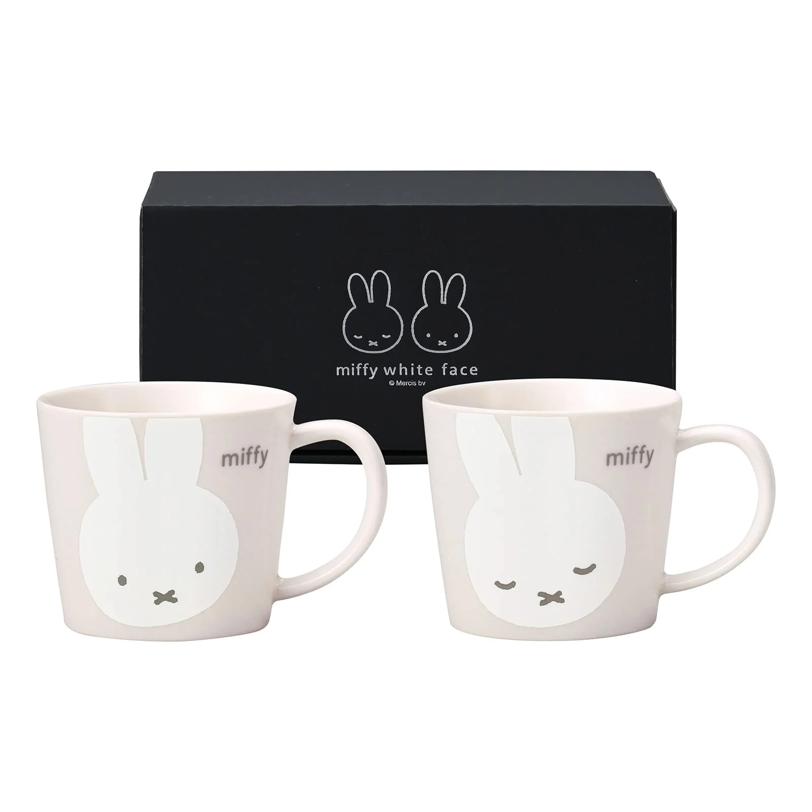 Kaneshotouki Miffy Pair Mug Set White Face Japan Made 280ml 2pcs 288750