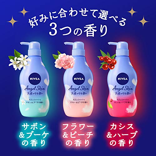 Kao NIVEA Angel Skin Body Wash  Flower & Peach Fragrance  Refill  360ml - Image 6