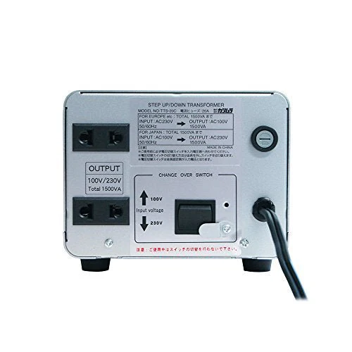 Kashimura Transformer AC100V - AC220V ~ 240V / 1500W Aplug A/C dual NTI-20 - Image 2