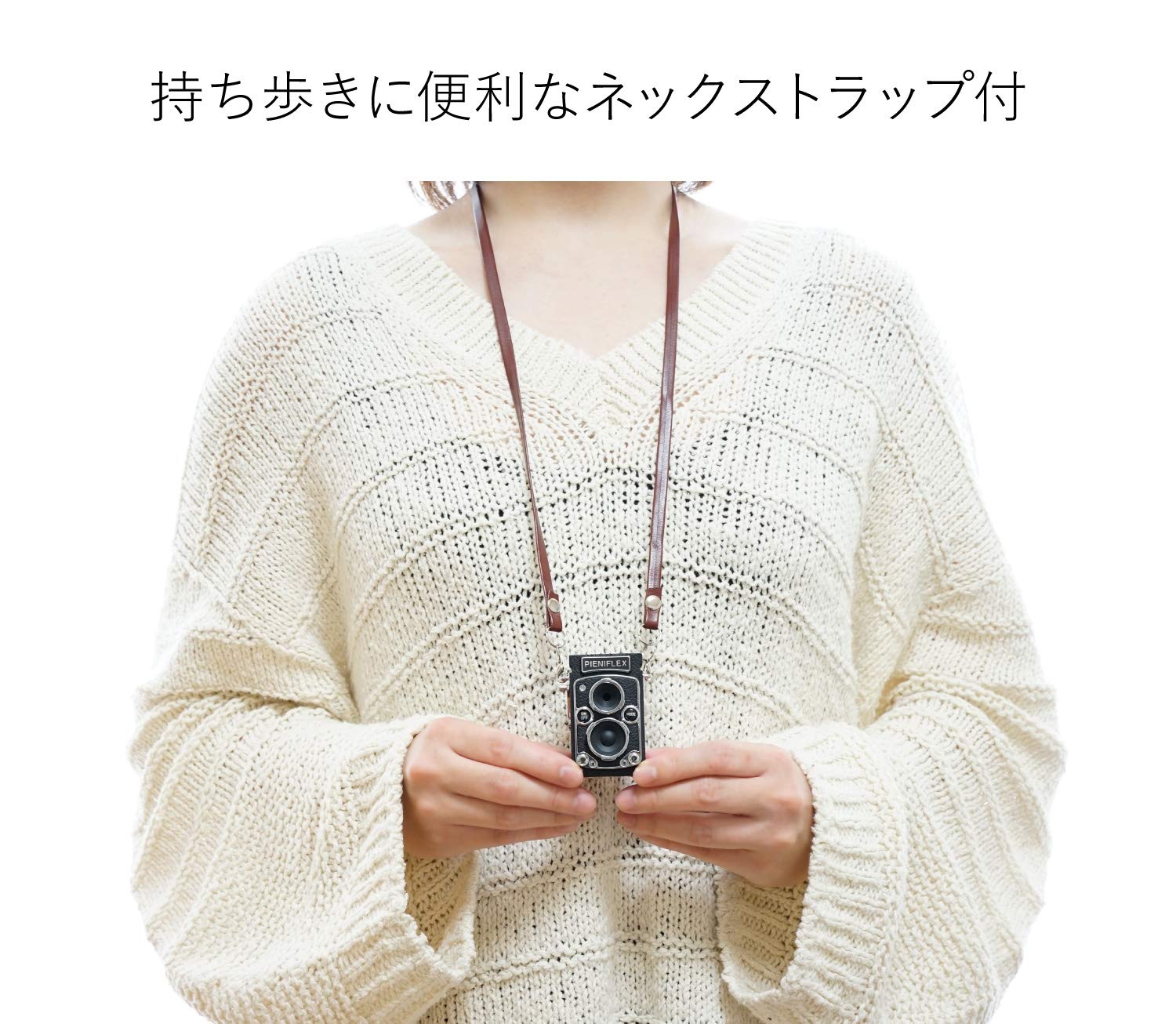 Kenko Twin Lens Reflex Type Classic Design Toy Digital Camera PIENIFLEX KC-TY02 - Image 4