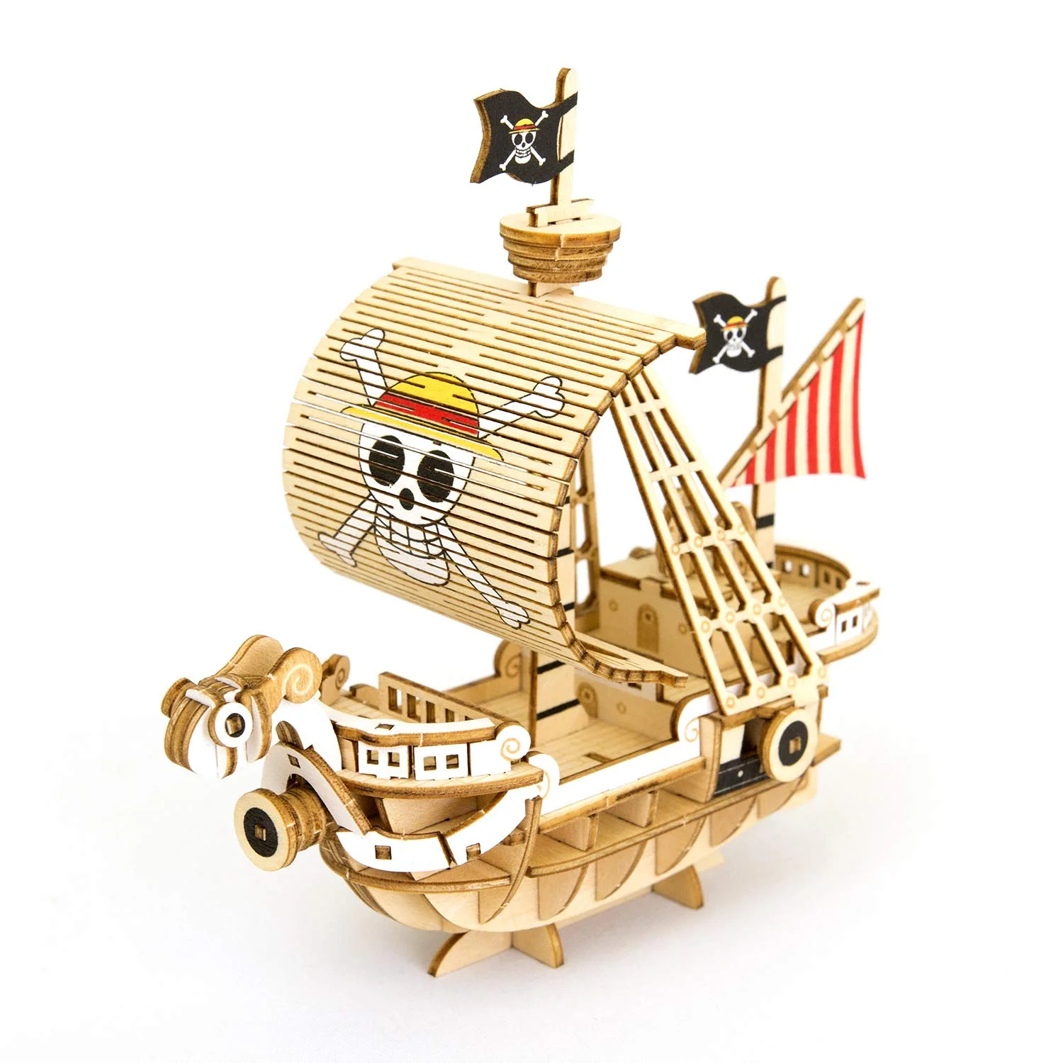 Ki-gu-mi Wooden 3D Puzzle Going Merry Ship DIY Educational Toy for Kids and Adults