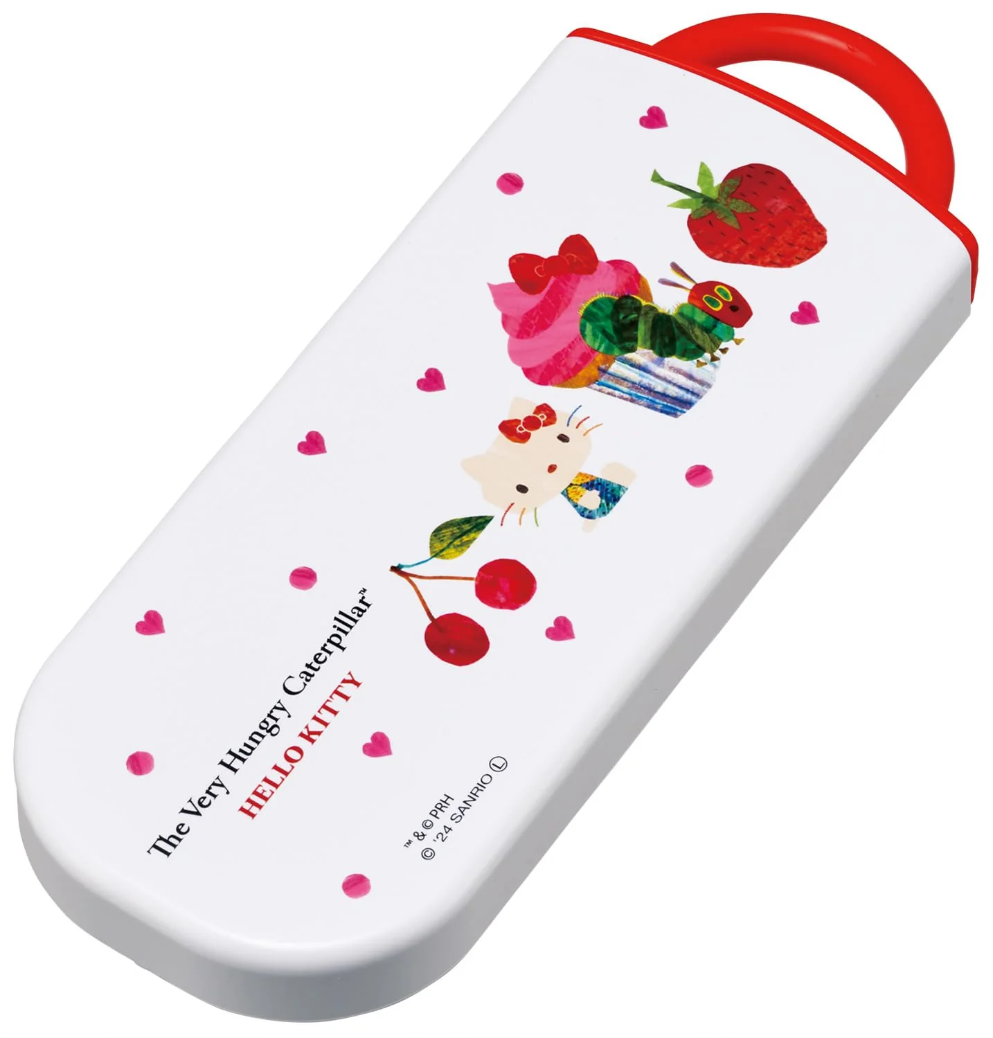 Kids Cutlery Set (Chopsticks Spoon & Fork) — Hungry Caterpillar × Hello Kitty - Image 3