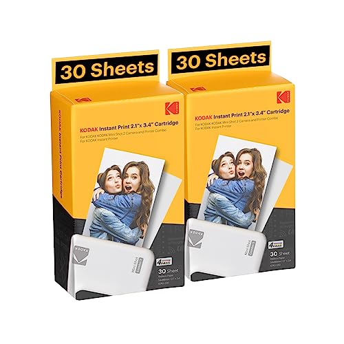Kodak 4PASS Film Cartridge 60 Sheets for Mini 2 Retro Mini Shot 2 Retro