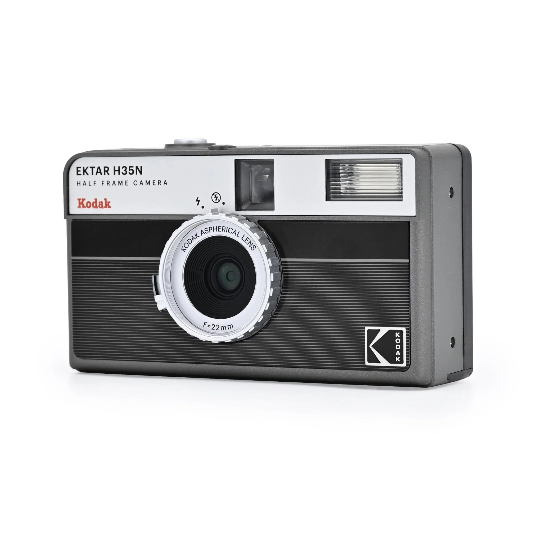 KODAK EKTAR H35N Half-Frame 35mm Film Camera Stripe Black - Image 2