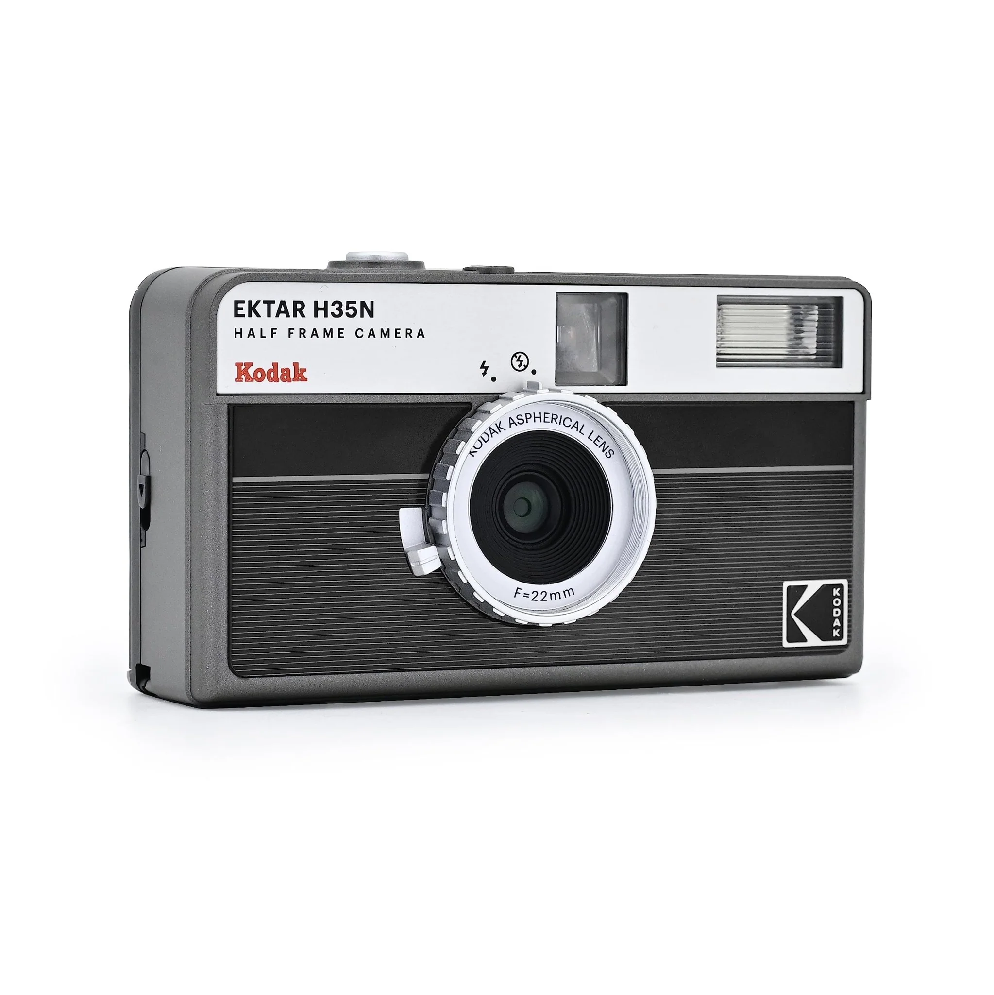 KODAK EKTAR H35N Half-Frame 35mm Film Camera Stripe Black - Image 3