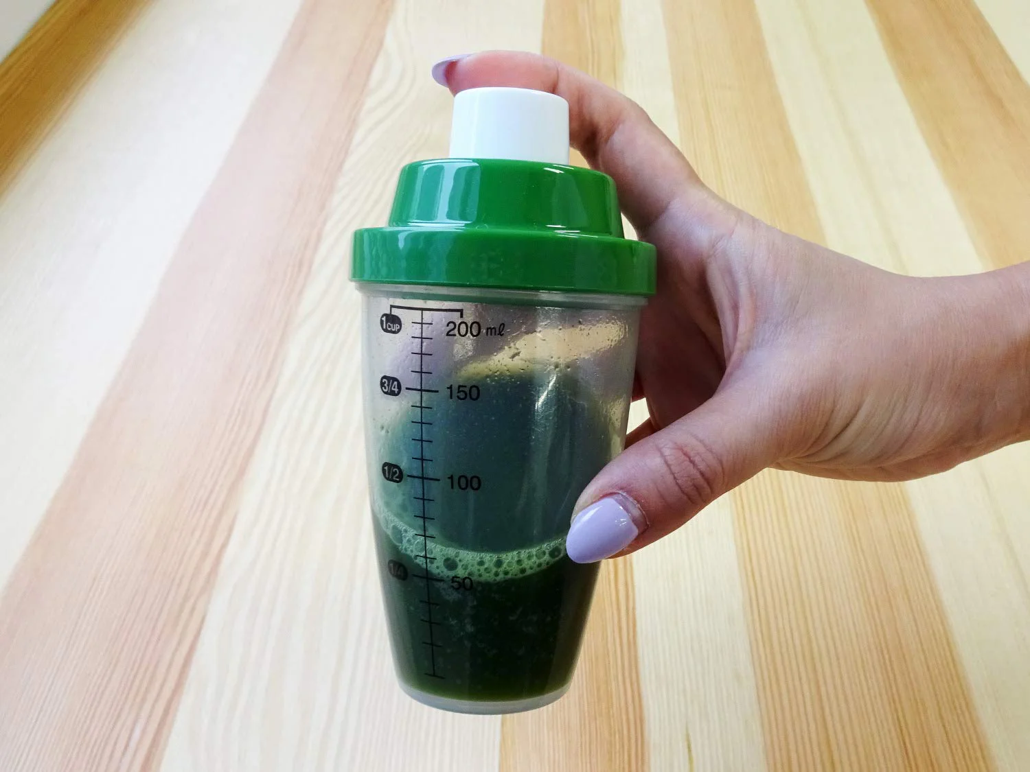 Kokubo Furifuri Aojiru Shaker 200ml KK-360 Green - Image 4