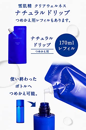 KOSÉ SEKKISEI Clear Wellness Natural Drip Lotion Refill 170mL Colorless - Image 7