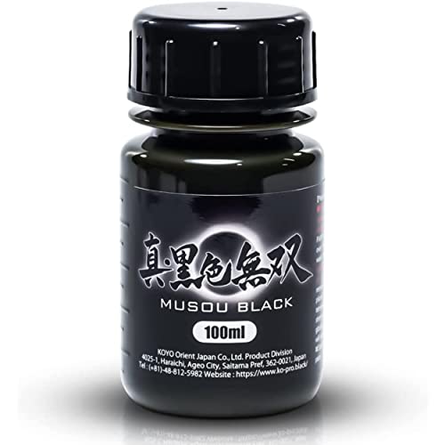 Koyo Orient Japan True Black Muso 100ml Paint for models