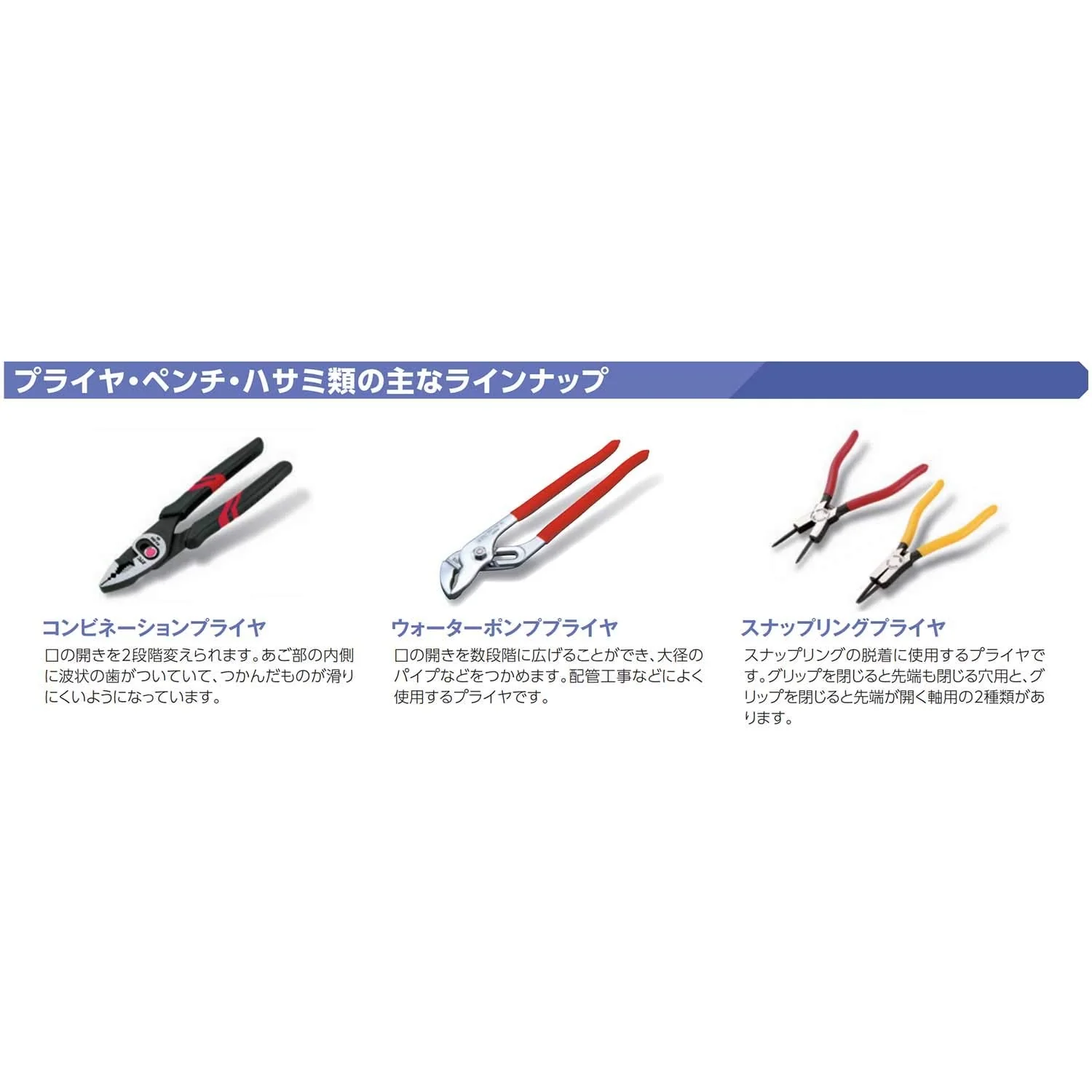 KTC Curved Long Snap Ring Pliers For Holes SCP-172LL - Image 4