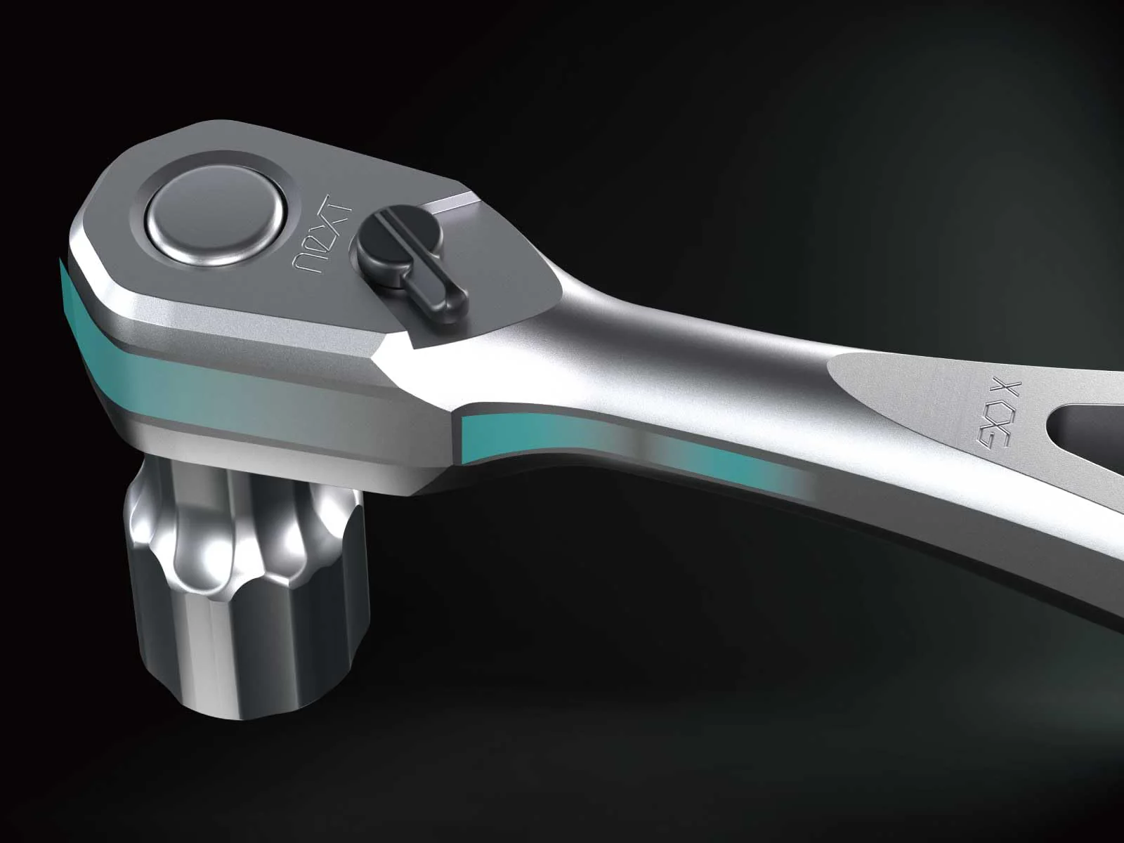 KTC nepros neXT 3/8" Ratchet Handle NBR390X - Image 3