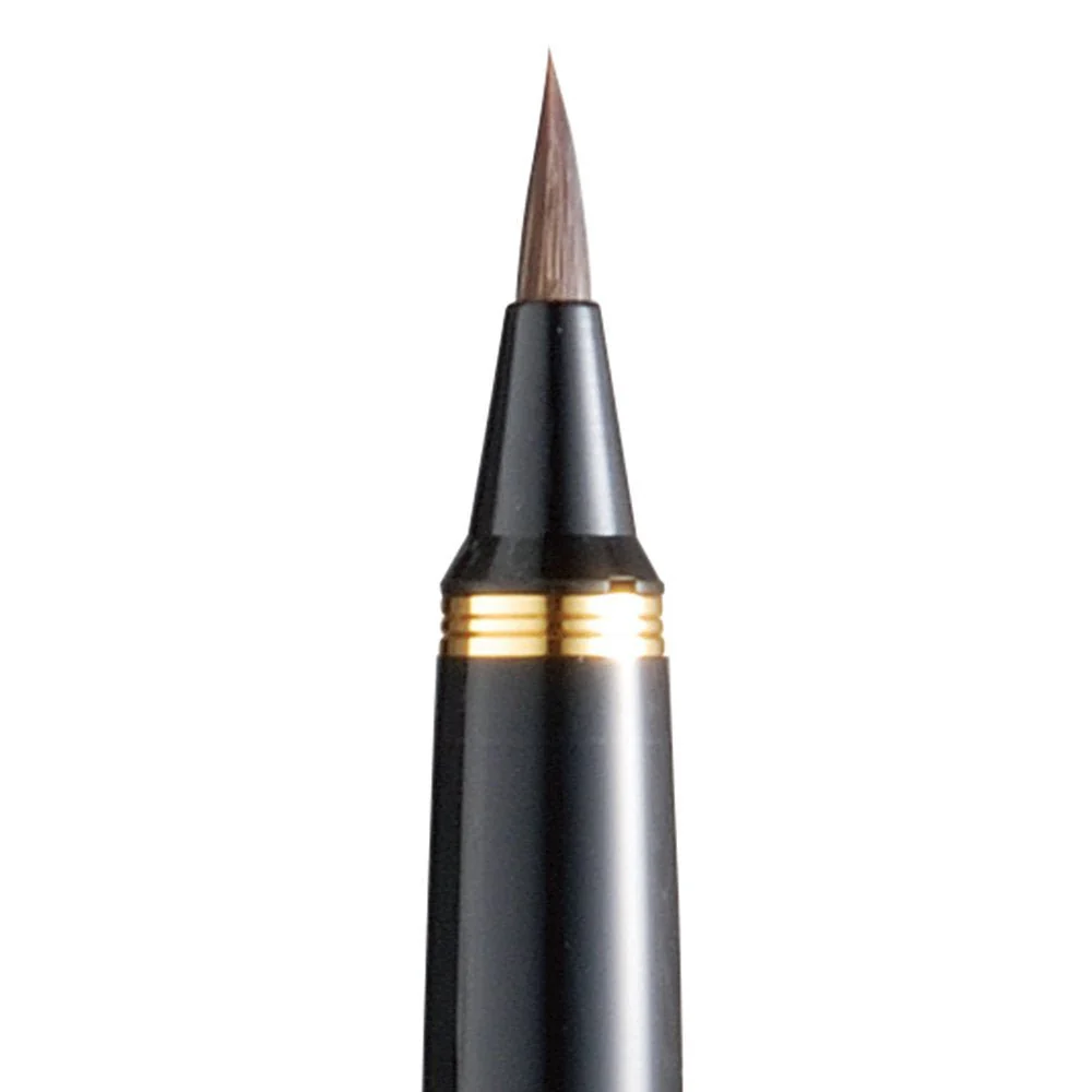 Kuretake Fountain Brush Pen DW150-1 Tortoiseshell Gold - Image 3