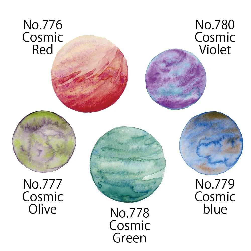 Kuretake Gansai Tambi Granulating Colors Set Model MC20GN2 5 Colors - Image 8