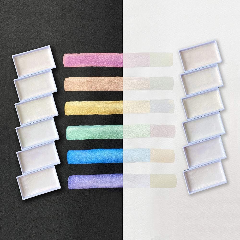 Kuretake Paint Gansai Tambi Opal Colors 6-Color Set MC20OC/6V - Image 4