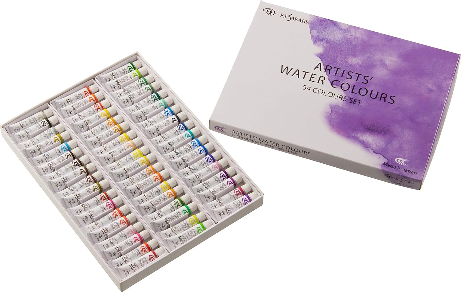 Kusakabe Transparent Watercolor Paint Set 54 Colors 5ml Japanese Style - Image 2