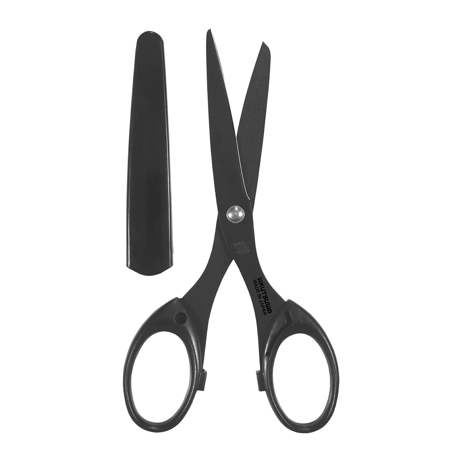 Kutsuwa Scissors Double Blade Design SS119BK Black - Image 2