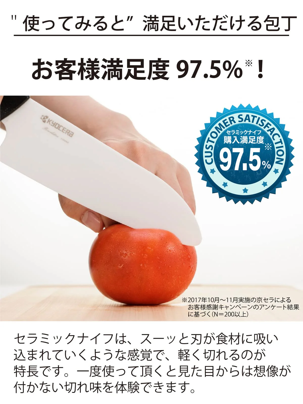 Kyocera Ceramic Santoku Knife Sharp Durable Patented Material CK-160-BK Black 16cm - Image 3
