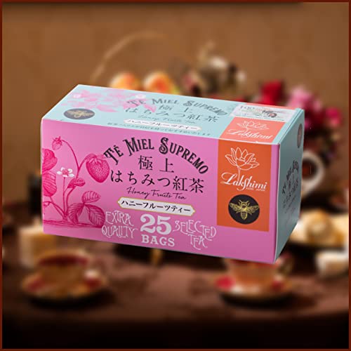 Lakshimi Superfine Honey Black Tea - Honey Fruit Tea 25 Teabags - Image 3