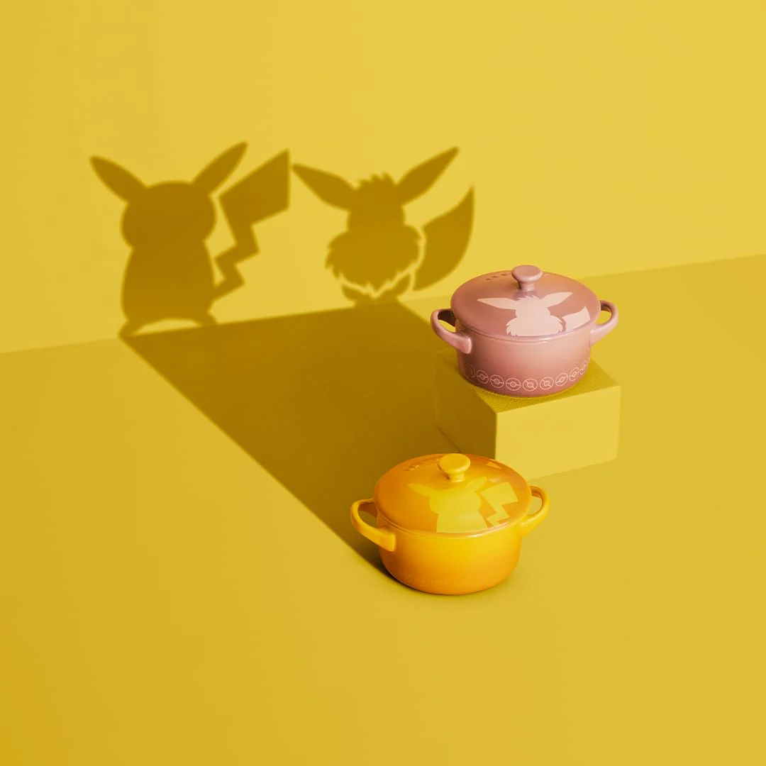 Le Creuset Pokémon Mini Cocotte Set of 2 Pikachu Eevee - Image 5