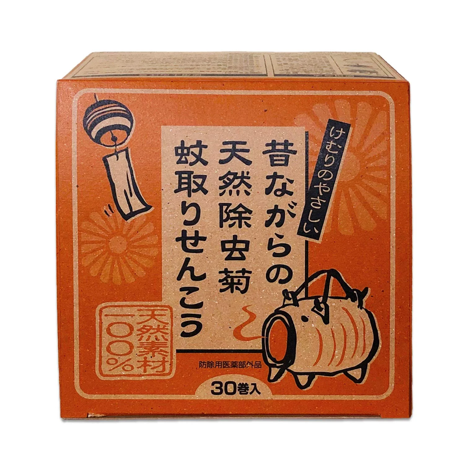 Lion Chemical Natural Pyrethrum Katori Senko Mosquito Incense Sticks Regular Type 30 Rolls