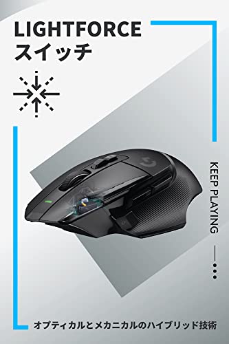 Logicool G502 X LIGHTSPEED Wireless Gaming Mouse Black 13 Buttons HERO 25K - Image 3