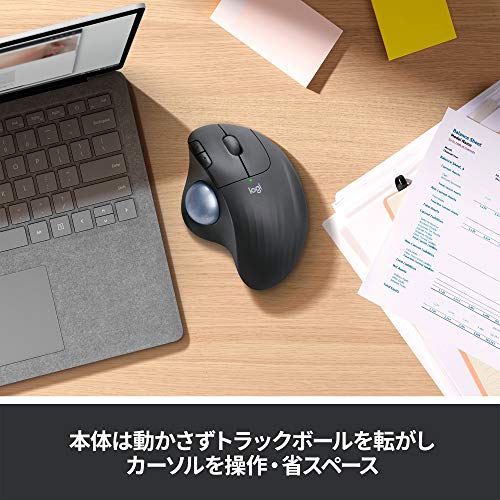 Logicool Wireless Mouse Trackball Wireless M575S Bluetooth Unifying 5-button M575 Black - Image 4
