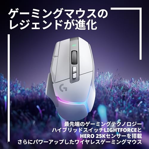 Logicool G502 X PLUS Wireless Gaming Mouse White HERO 25K 13 Buttons LIGHTSPEED - Image 3