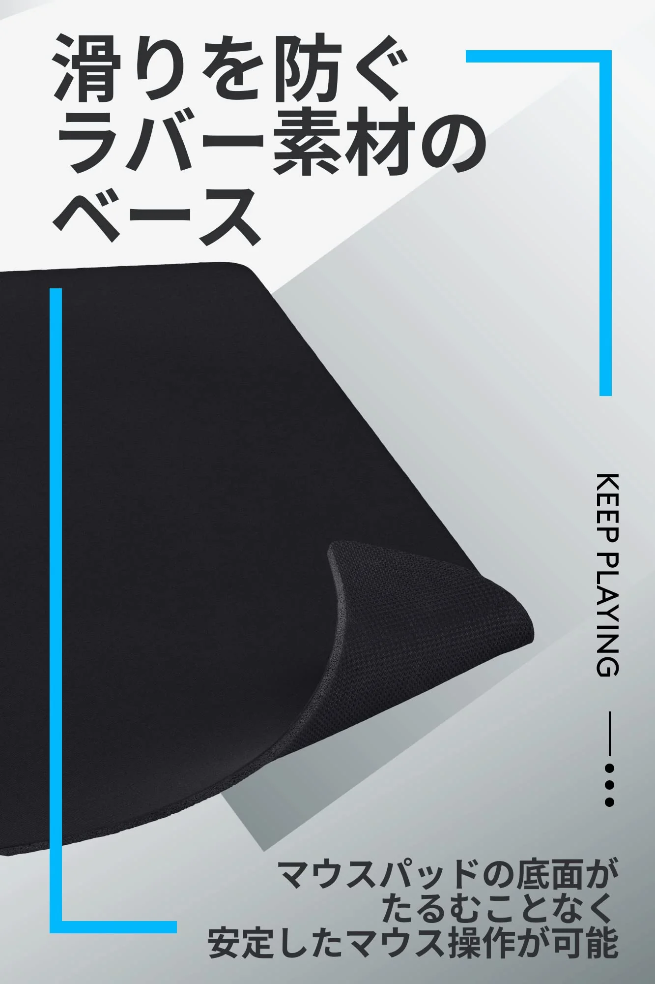 Logicool G740TH Large Gaming Mouse Pad Cloth Surface 460x400x5mm - Image 5