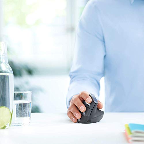 Logicool MX Vertical Advanced Ergonomic Wireless Mouse 6 Buttons Graphite - Image 10