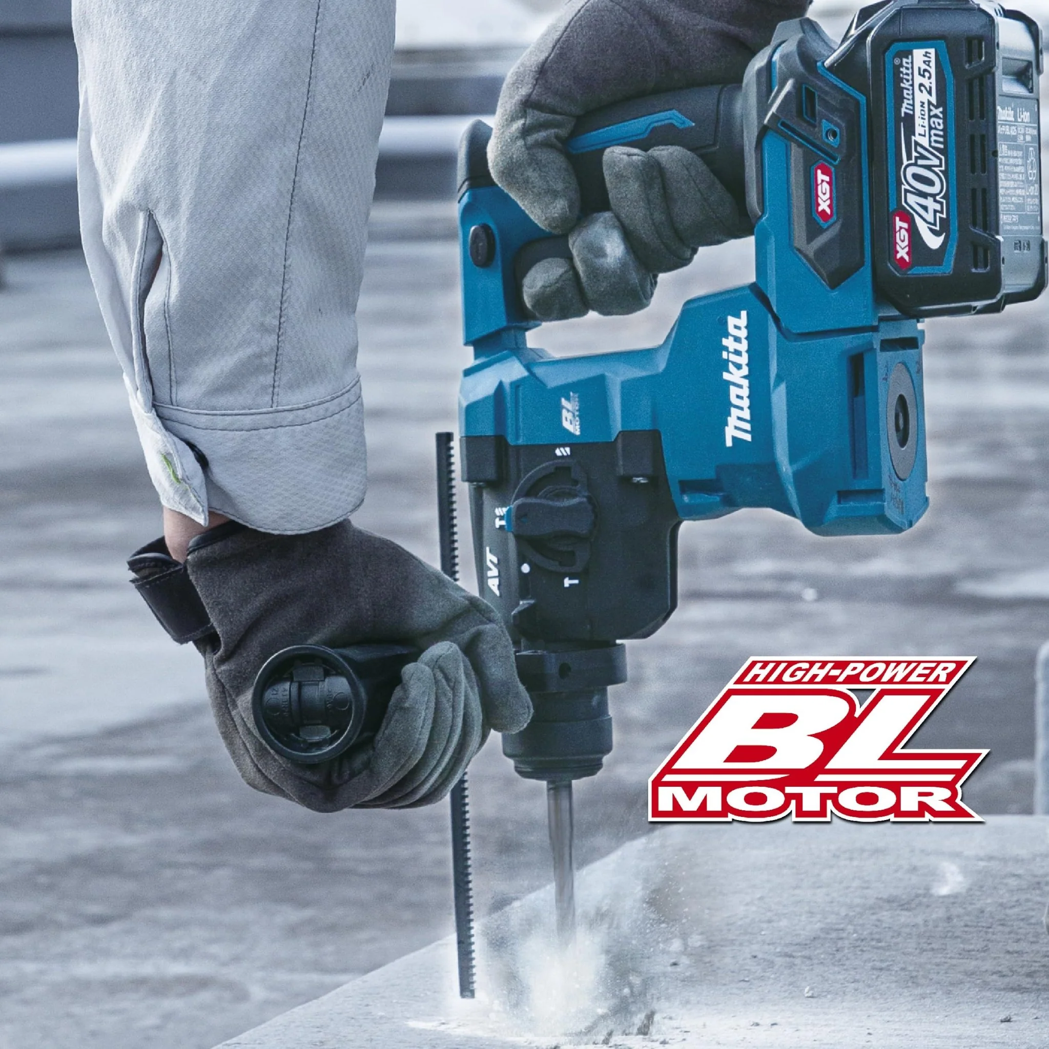 Makita 40Vmax Cordless Hammer Drill w/ Case (Battery/Charger Sold Separately) HR010GZK - Image 6