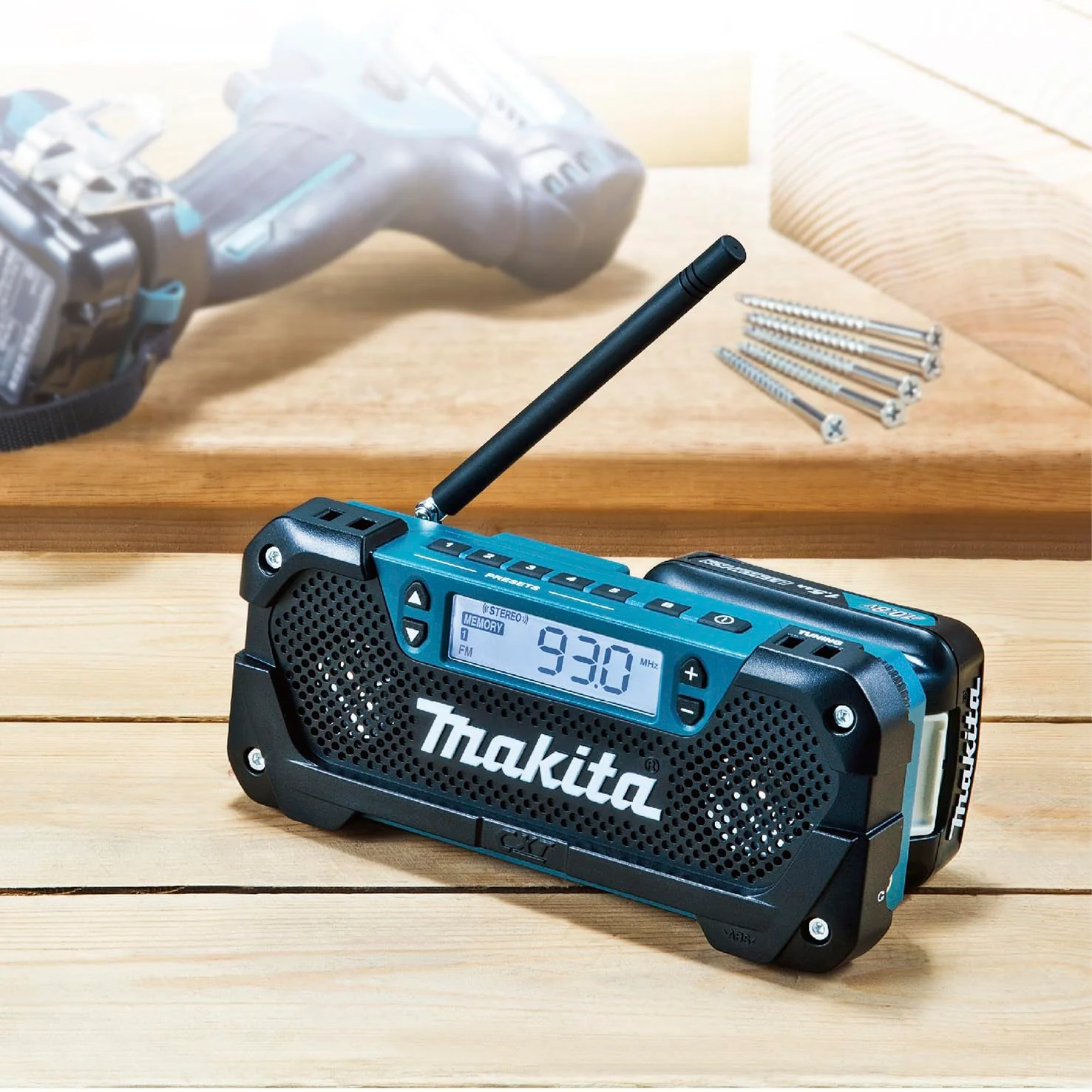 Makita Cordless Radio Battery Charger Sold Separately MR052 - Image 2