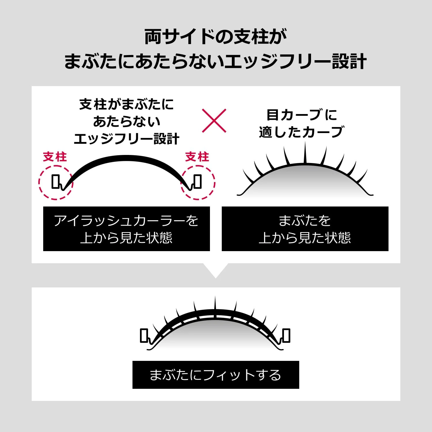 Shiseido MAQuillAGE Edge-Free Eyelash Curler Strong Curl - Image 3